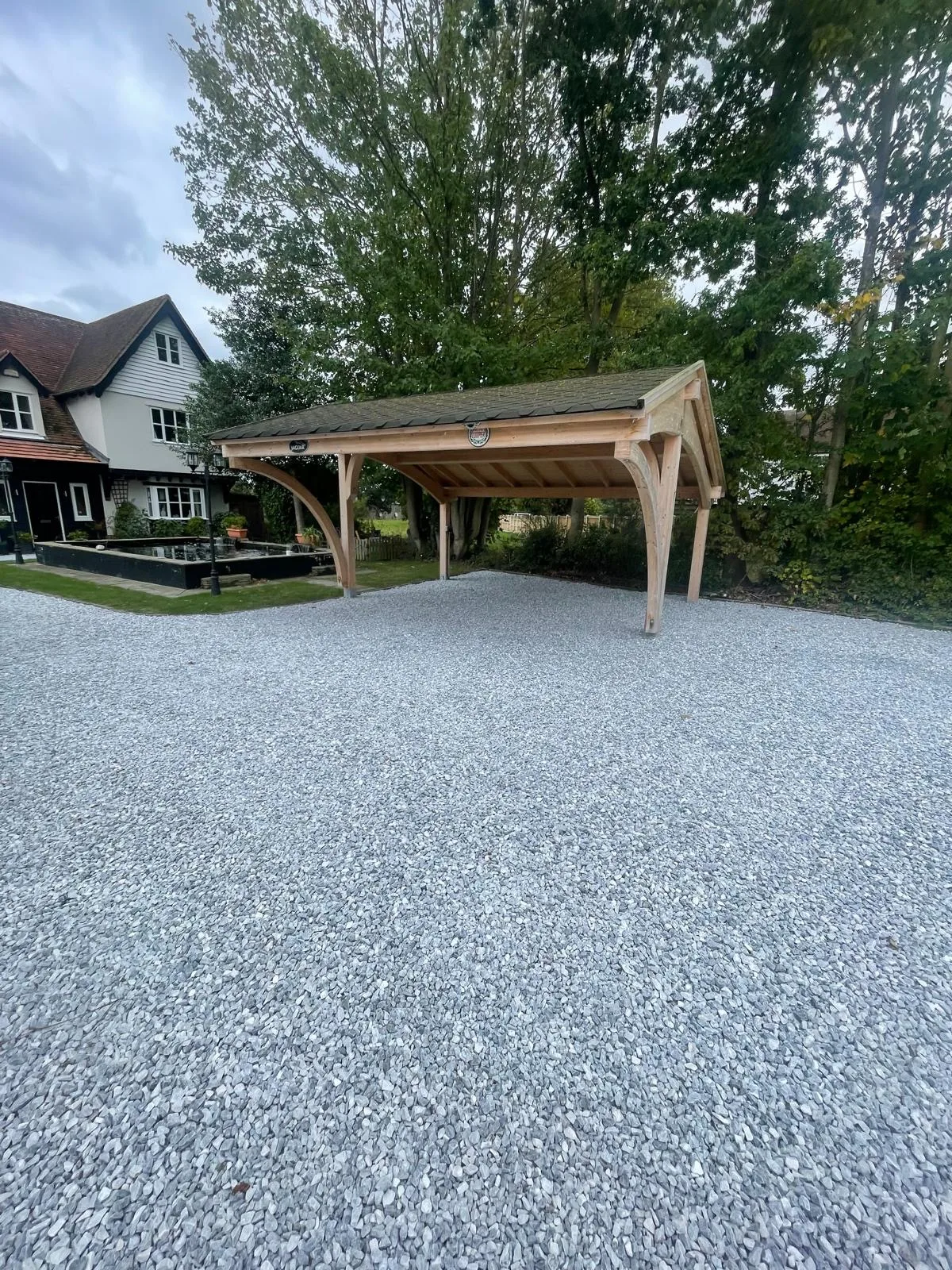 Finished garden path