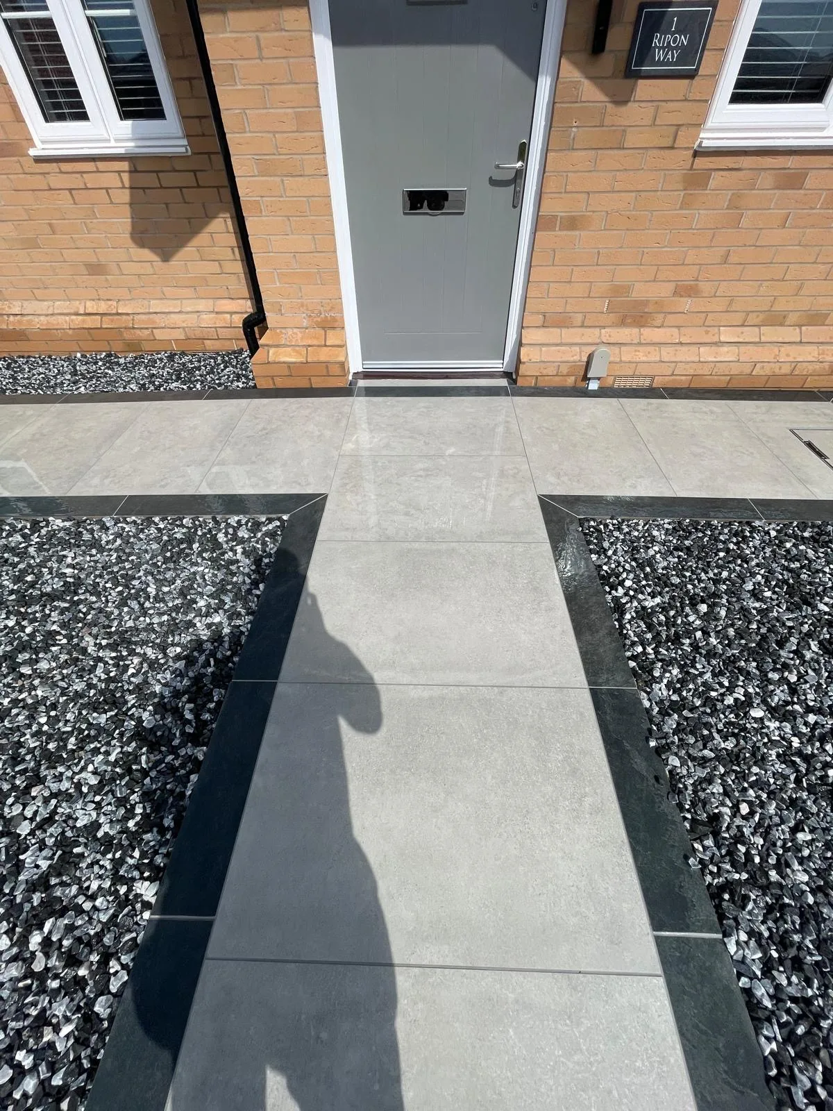Finished landscaped garden