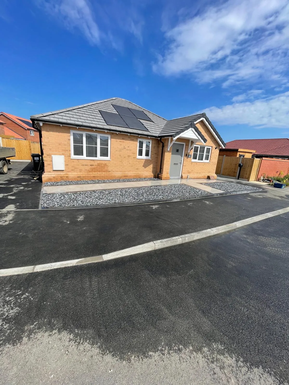 Finished driveway