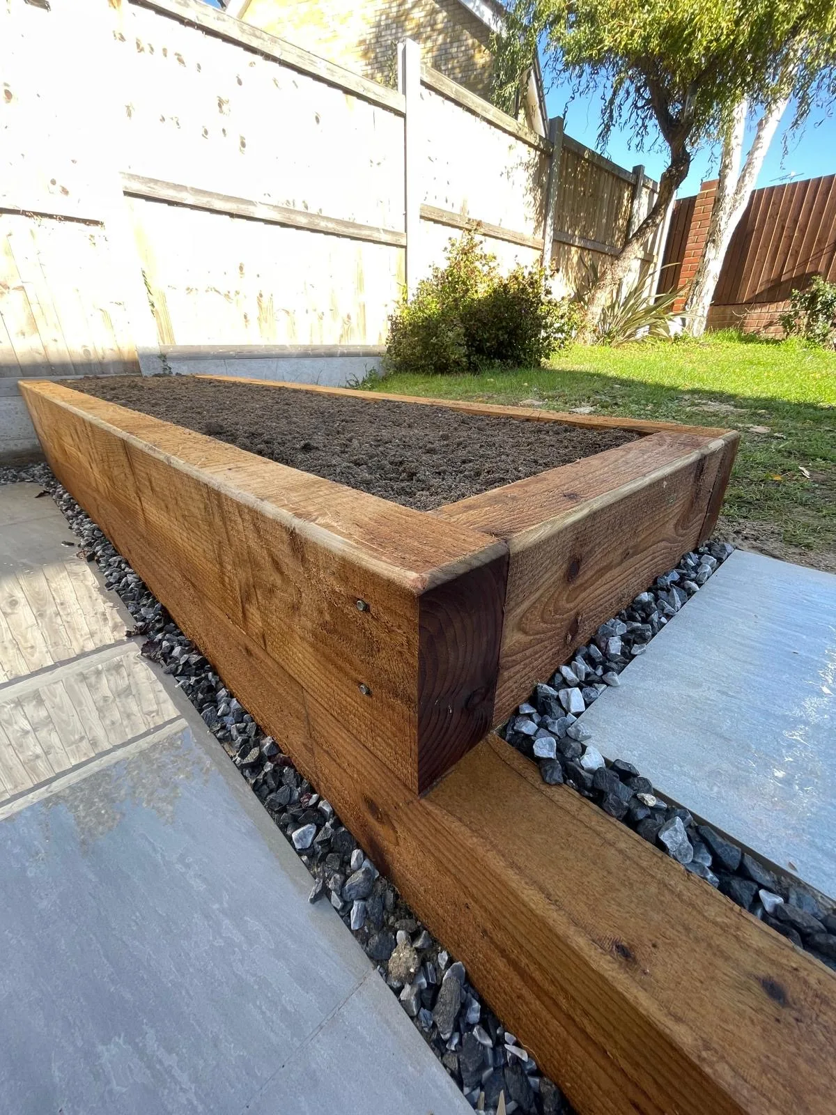Timber garden feature
